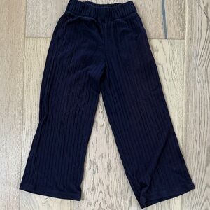 Gap small (6-7) Kids Black Ribbed Pants